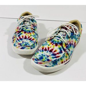 Twisted X Ladies Kicks Multi Tie-Dye Shoes Sneakers Sz 9.5 M Hippie Colors
